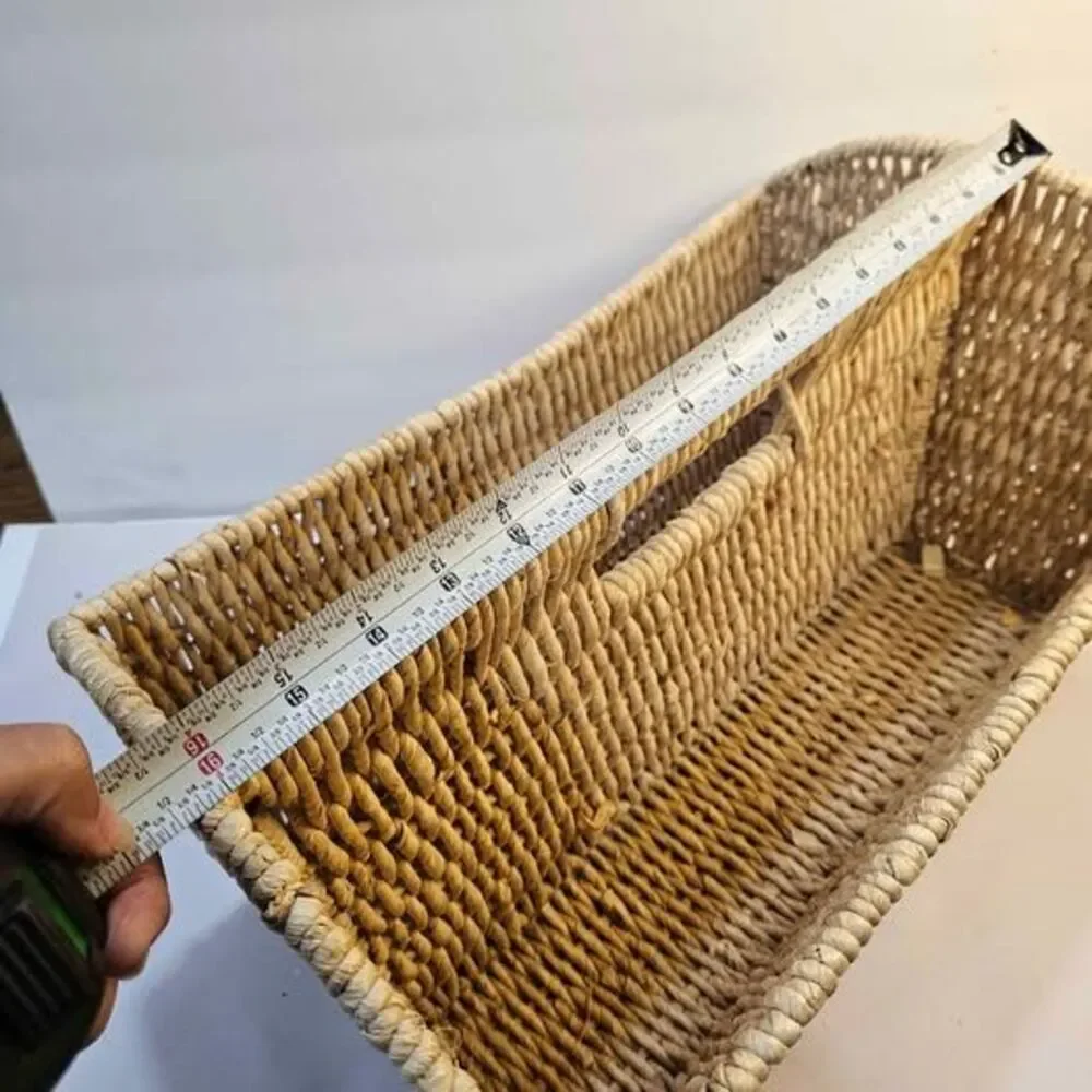Woven Seagrass Magazine Rack Caddy